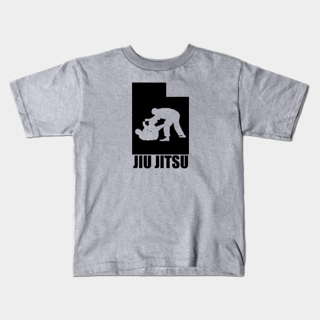 Utah BJJ (w/ Text) Kids T-Shirt by Ruiz Combat Grappling